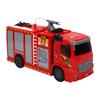 Light Up Fire Truck Toy Built In Music Friction Powered LED Electric Firetruck Toy with Water Spraying