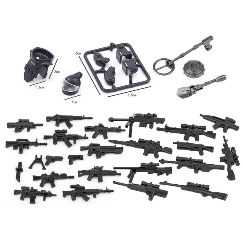 Building Blocks Weapons Accessory Soldier Digital Gift Ninja Sword Mortar Cannon Missile Launcher RPG Toys Mini Brick X006