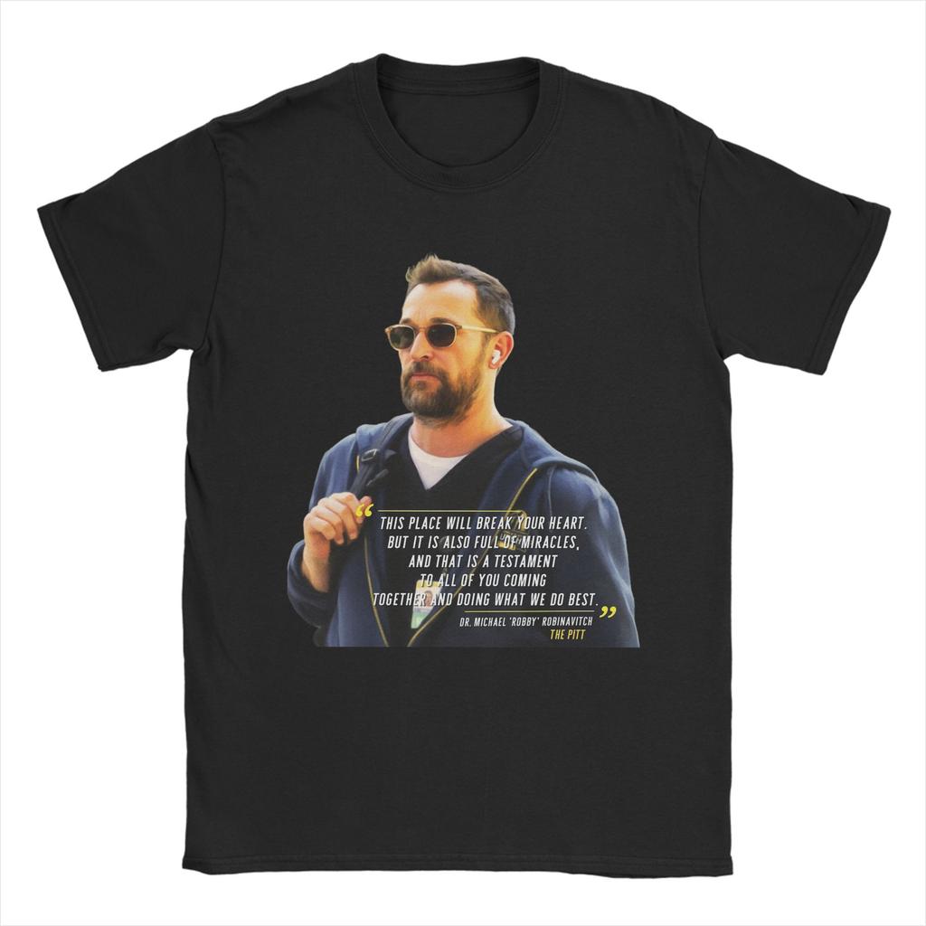 Pitt Koszulki z nadrukiem Unisex Damskie Dr Jack Dr Robby Bawełniany T-shirt Ubrania
