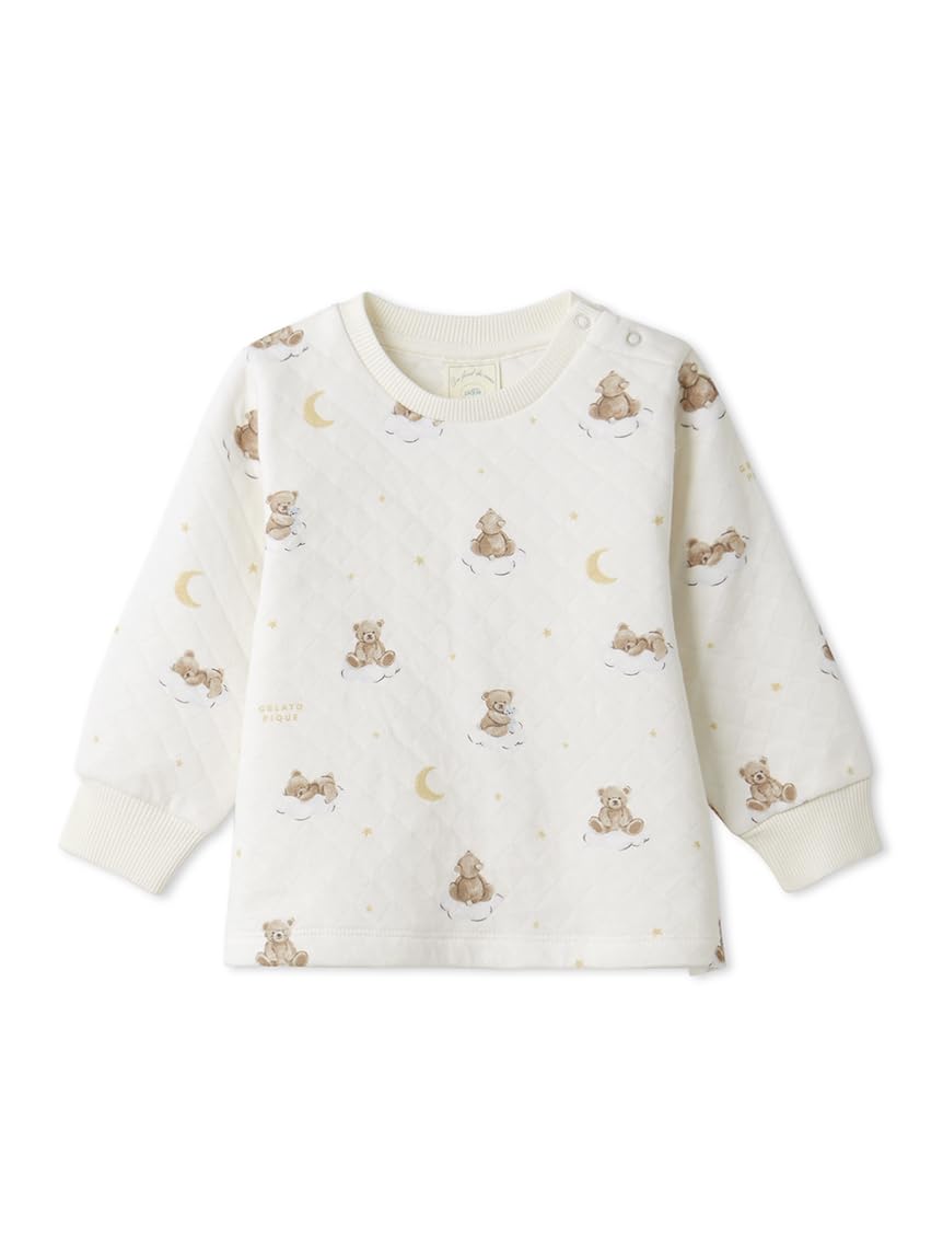 

Limited edition BABY dreamy bear print pullover PBCT245486 CRM 70 [Gelato Pique]