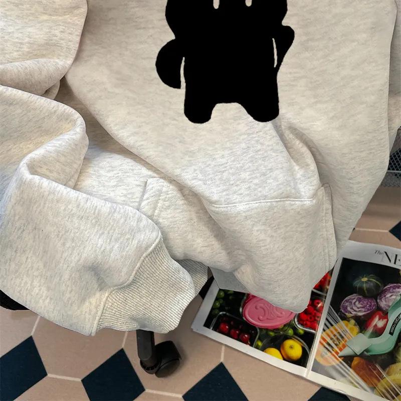 Pure Cotton Oversized Hooded Sweatshirt - Unisex Autumn/Winter Casual Style for Couples