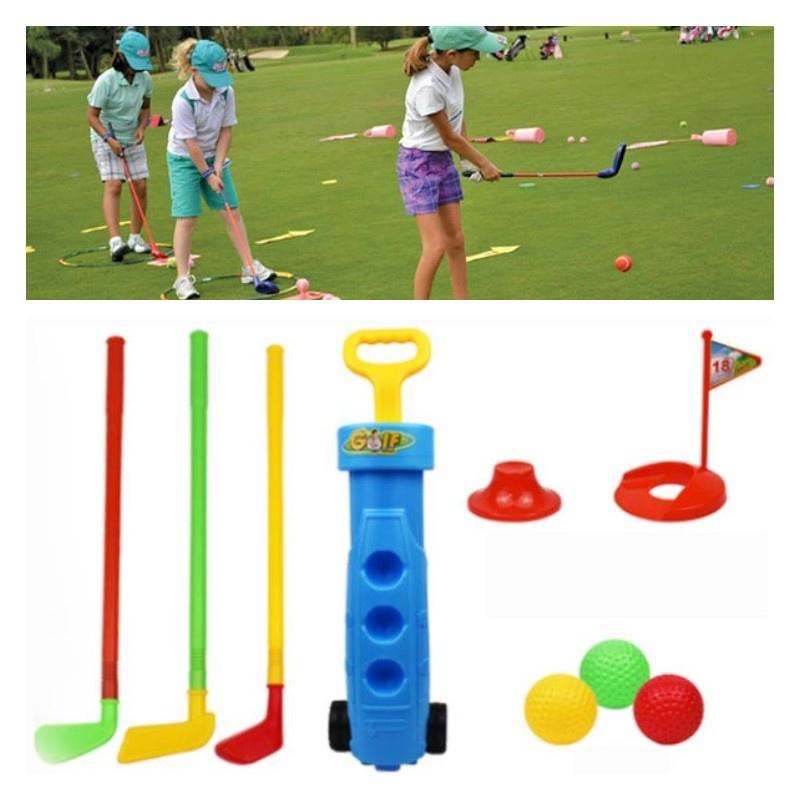 Rui Cheng Indoor Plastik Kinder Golf Spielzeug Set Sport Übung Ball Schläger Kombination