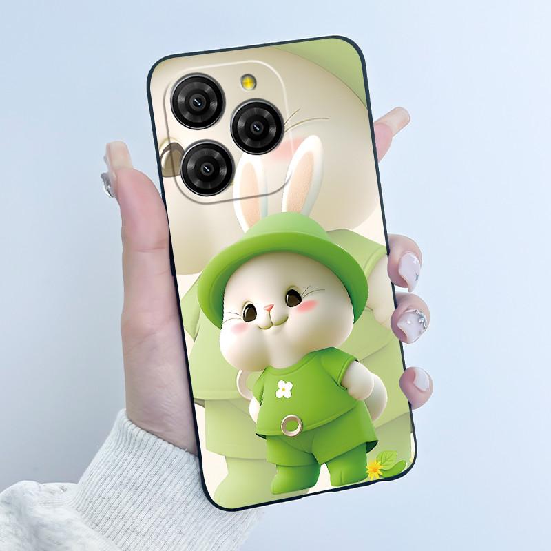 For Blackview Shark 9 5G Case Cute Funny Love Heart Rabbit Soft Silicone Protective Back Cover For Black View Shark 9 Phone Case