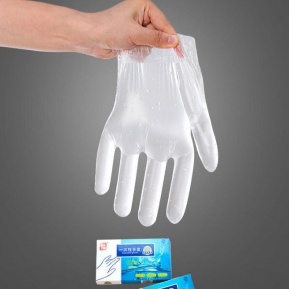 

PE 100 шт. одноразовые пластиковые перчатки с утолщением экстрактом PE пластиковые перчатки одноразовые перчатки в штучной упаковке