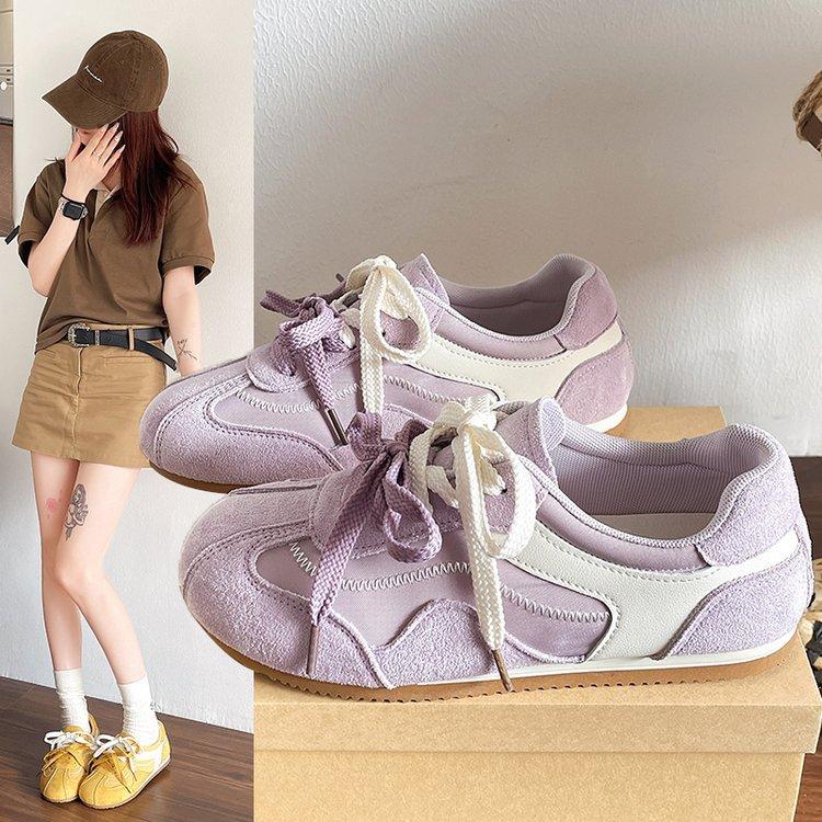 Soft-soled Soft-faced German Training Shoes 2025 New Spring and Summer Sweet German Training Shoes, Not Stuffy Flat-soled Sports Shoes