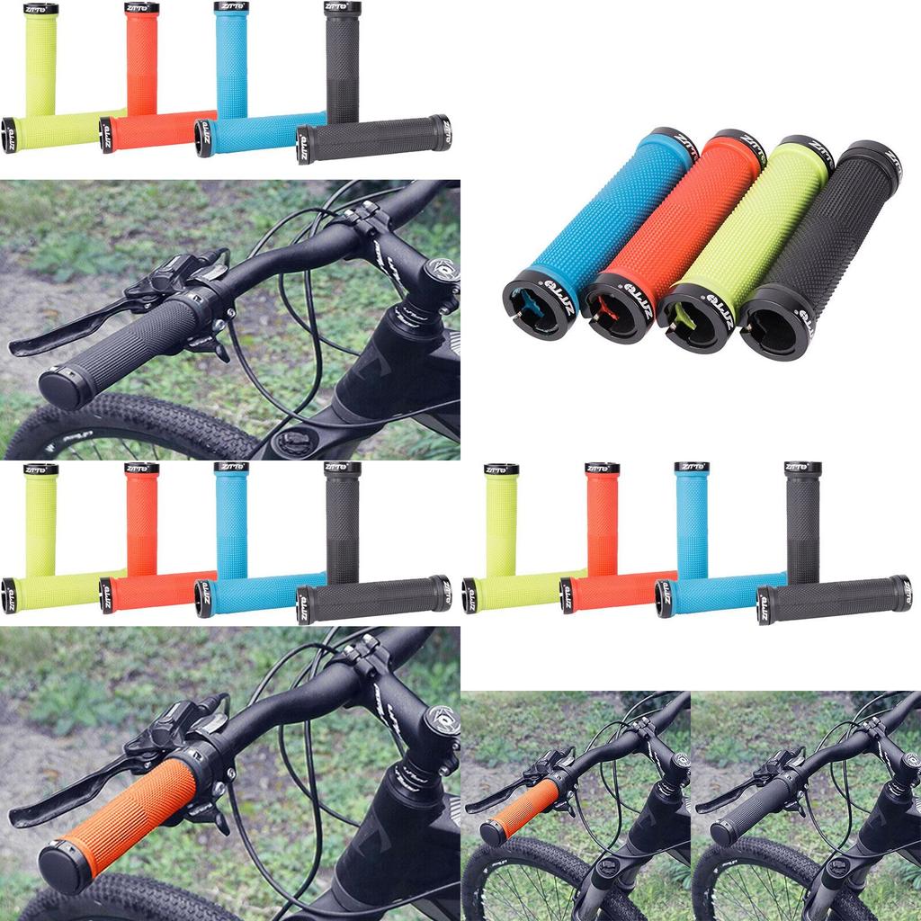 High Quality Anti-skid Rubber Bike Handlebar Grips With Dual Aluminum Alloy Lock