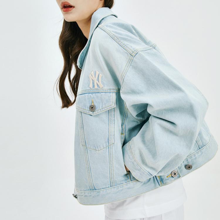 New MLB Denim Jackets Unisex Blue 31JPN4011-50U