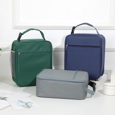 Lunch Bag Large Capacity Zipper Closure Portable Multi-Pocket Bento Insulated Bag Lunch Container Office Supply