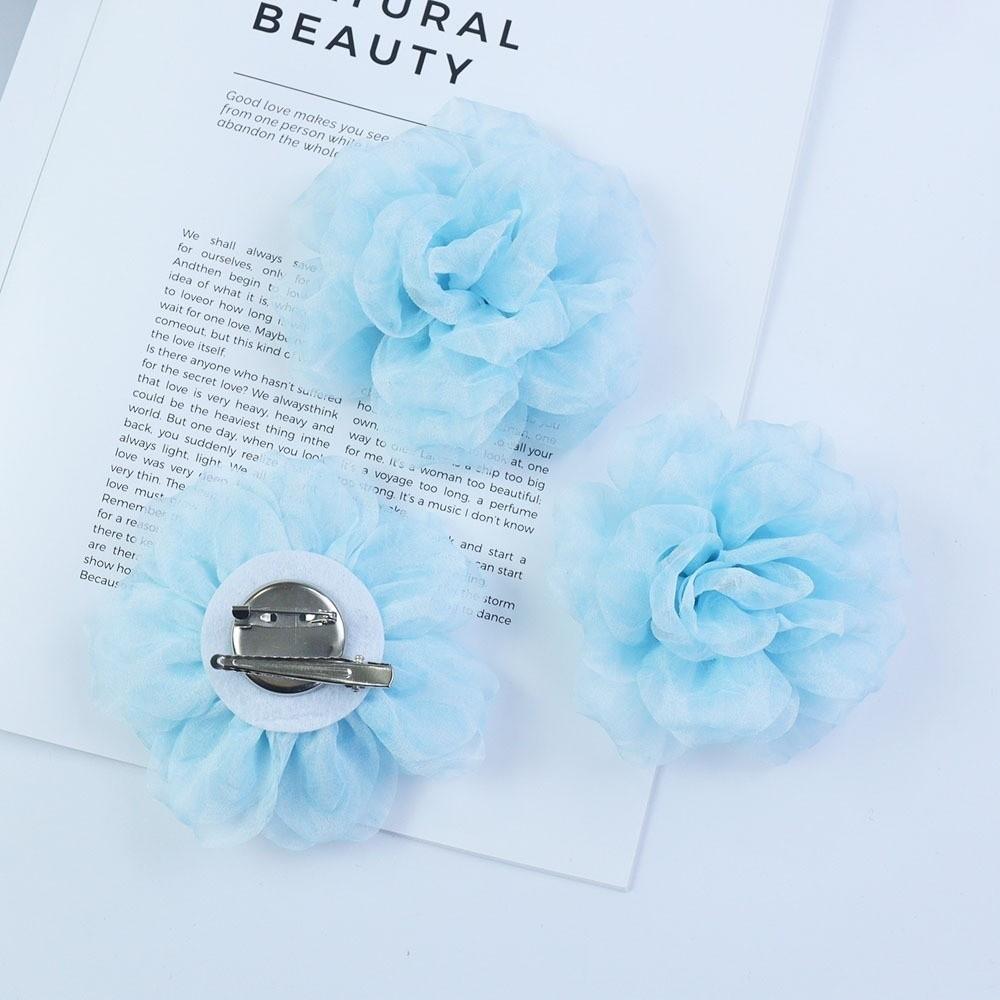 Handmade Flower Brooch Pin Fabric Suit Sweater Badge Fashion Women Corsage  Clothing Accessories