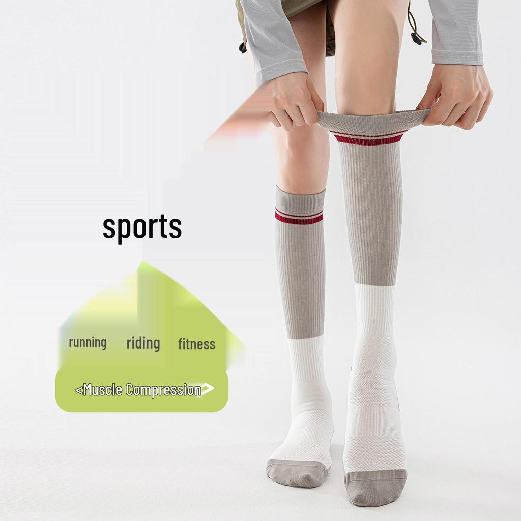Women's Professional Compression Calf Socks for Cycling, Running, and Jump Rope - Autumn/Winter Slimming Fit