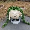 Face Planters Pots Resin Smile Face Vase Succulent Head Planter Pots Face