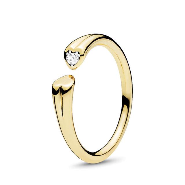 Anel Empilhável Cor Ouro Estilo Europeu Coroa Flor Anel de Dedo Para Mulheres Esposa Joia de Casamento Noivado Oferta Especial