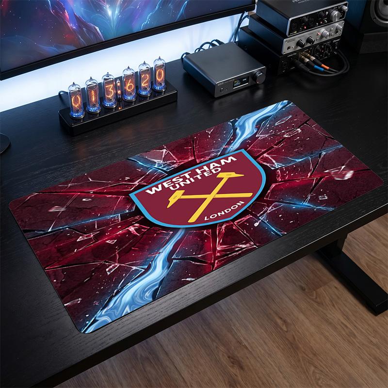 Tappetino per Mouse Grande Stampa West Ham United Football, Tappetino Esteso Antiscivolo per Scrivania da Gioco per Ufficio Casa