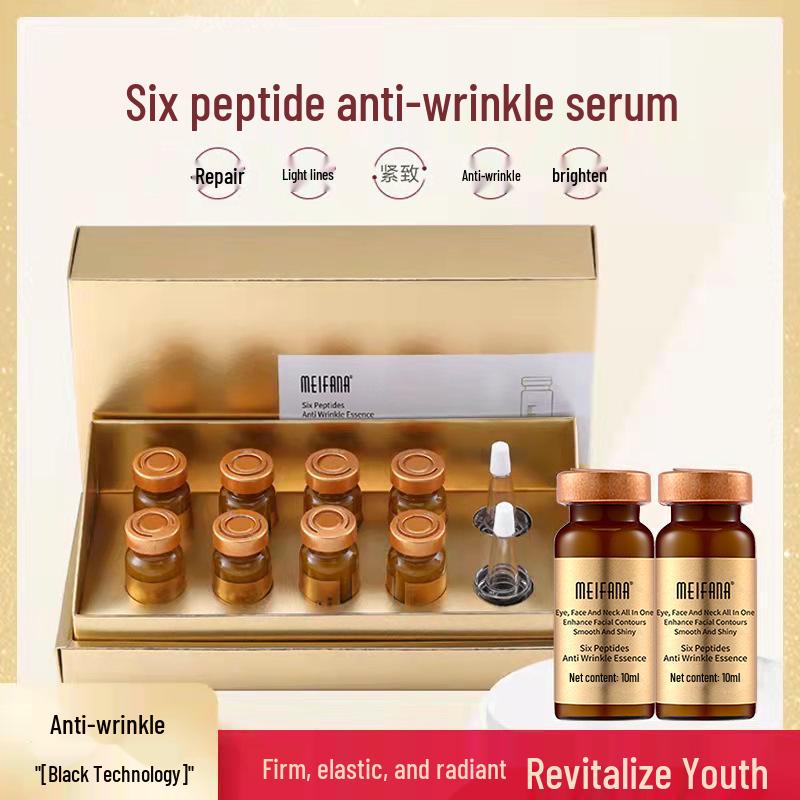 Hexapeptide Anti-Wrinkle Serum Set: Dark Circle Fading, Firming, Brightening, Hydrating Essence