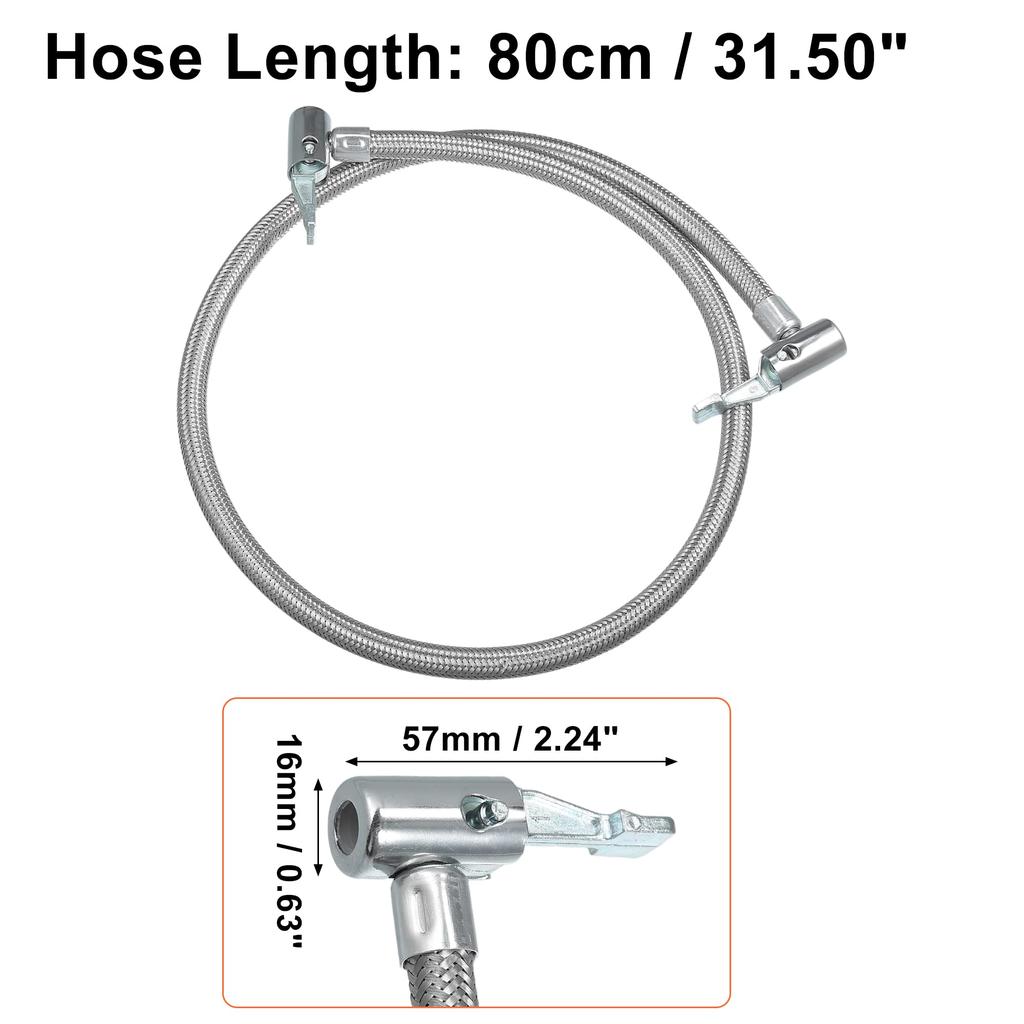 X AUTOHAUX Tire Inflator Extension Hose Inflator Air Hose with