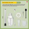 3/5/8Pcs Cocktail Shaker Set Cocktail Shaker And Measuring Jigger Set Drink Mixed Hand Shaker Tools For Bartending And Home Bar