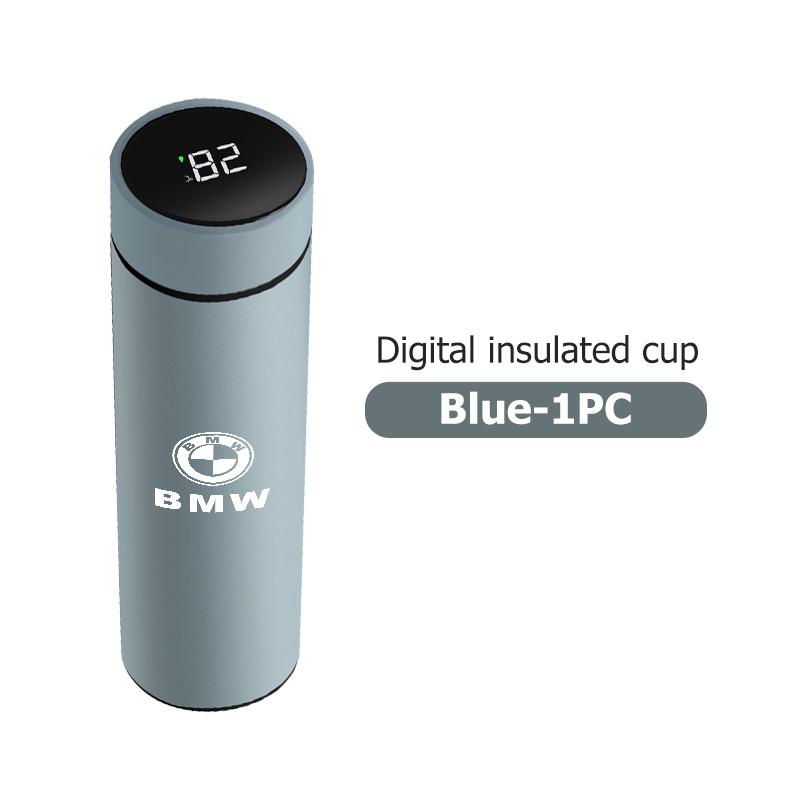 For BMW Car Stainless Steel Smart Thermometer Cup LED Temperature Display Thermos Bottle X3 X5 M5 M3 E46 E90 E60 F10 E39 F30 E36