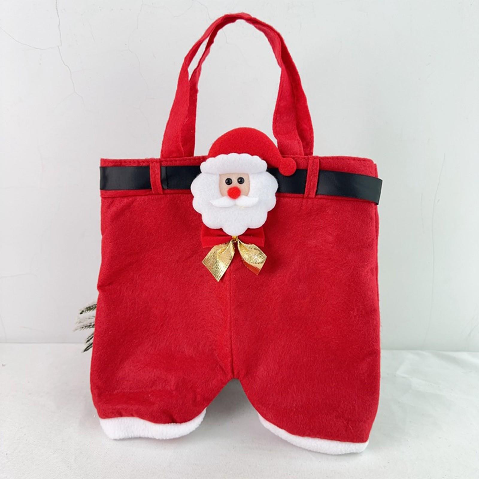 

Украшение бантом Рождественские штаны Штаны Клауса Подарочный пакет Мешок для конфет Подарочный пакет Детский праздничный пакет для закусок Подарочный пакет One Size