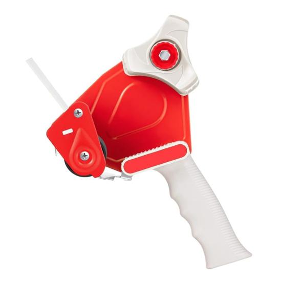 2 Inch Wide Red Packing Tape with Dispenser Heavy Duty Shipping Tape for Packaging Large Commercial Grade Grade Packing Tool