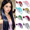 Vibrant Laser Silk Hair Extensions: Colorful Seven-Color Tinsel Strips for Women