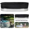 Hot Tub Cover Heavy Duty Drawstring UV Proof Reusable Waterproof Dust-Proof Oxford Cloth Outdoor Oval Stock-Tank Pool Cover Yard Supplies