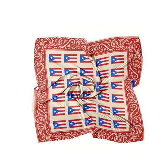 Turban Hat 35x35" Italian Flag Design Scarf Soft Flowing Headscarf Bandanas Fashion Accessory for Headwear Neck Bag Hair