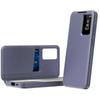 For Samsung Galaxy A56 5G Case with Card Holder Smart View Window Leather Phone Cover - Lavender Gre