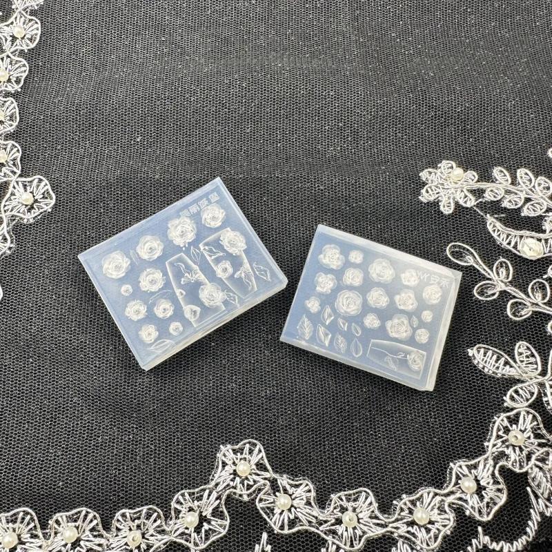 Creative Fun Bowknot Flower Nail Art Silicone Mould Handmade Nail Art Mold Decoration Cartoon Art Mold Diy Accessories Tool