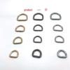 Gold, Silver & Black Metal Bag Strap Buckles - Semicircle Connectors for Handbag and Luggage Accessories