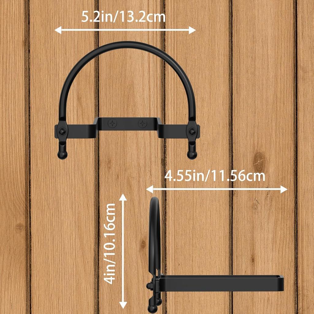 Cowboy Hat Rack 2 Pack, Wall Mount Hat Organizer, Heavy Duty Hat Hanger for Western Home Decor.