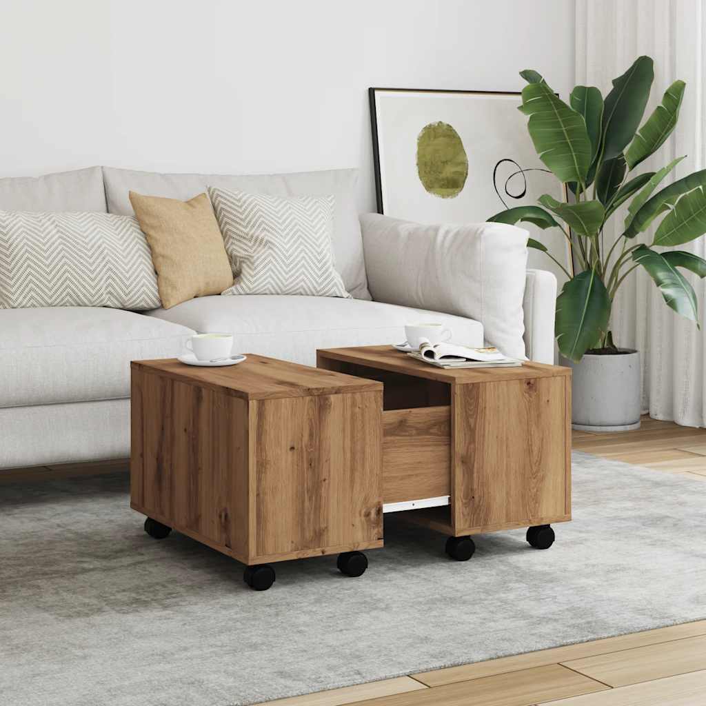  Coffee Table, Artisan Oak, 60x60x38 Cm