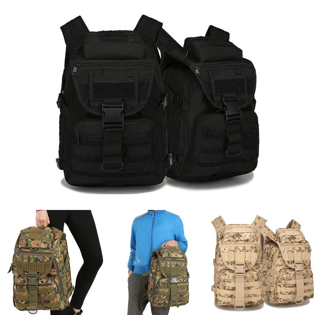 Durable 40l Outdoor Military Tactical Backpack With Adjustable Straps And Waist Protector