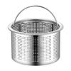 Stainless Steel Kitchen Sink Drain Filter - Anti-Clogging Siphon Screen for Wash Basins and Debris Pools