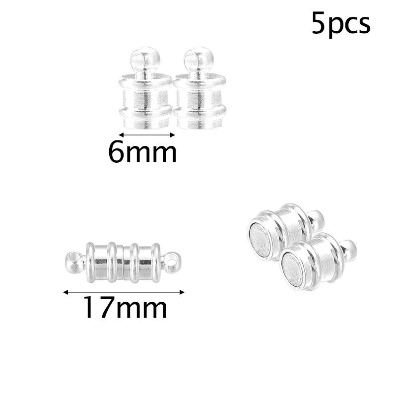 Louleur Round/Heart Strong Magnetic Clasps Magnet End Clasp Connectors for Jewelry Making DIY Bracelet Necklace Accessories