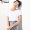 Women's Pure Cotton V-Neck Short Sleeve T-Shirt