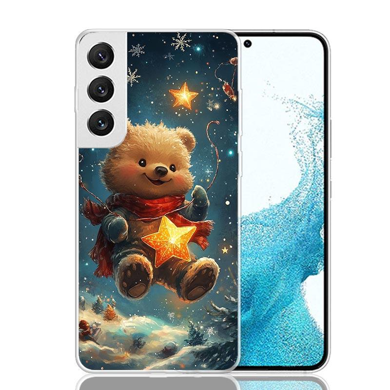 Animal Brown Cute Bear Phone Case For Samsung Galaxy S26 S25 Edge S24 S23 FE S22 Ultra S21 Plus S20 + Fundas Cover Coque Galaxy