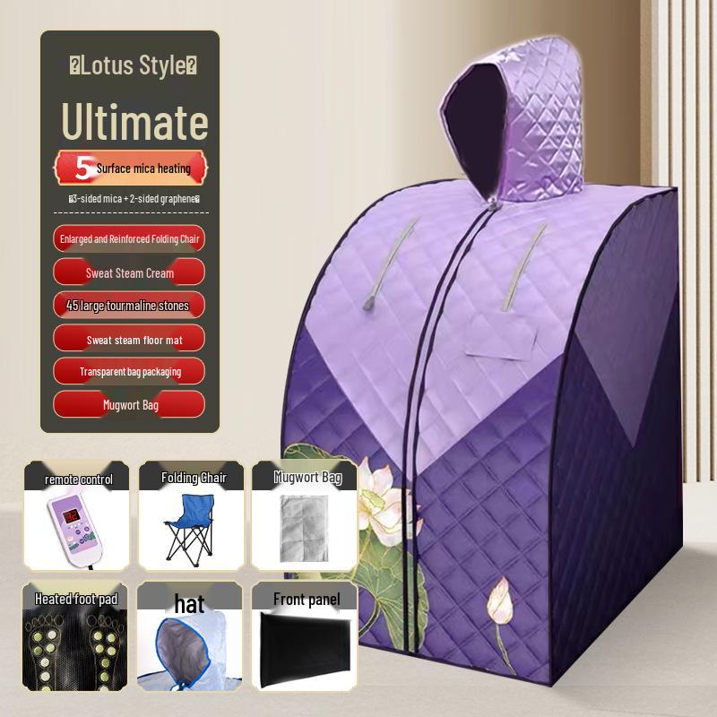 Portable Infrared Sauna Box for One Person - Home Use