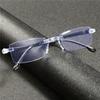 11 pairs frameless borderless reading glasses unisex fashion simple lightweight clear vision