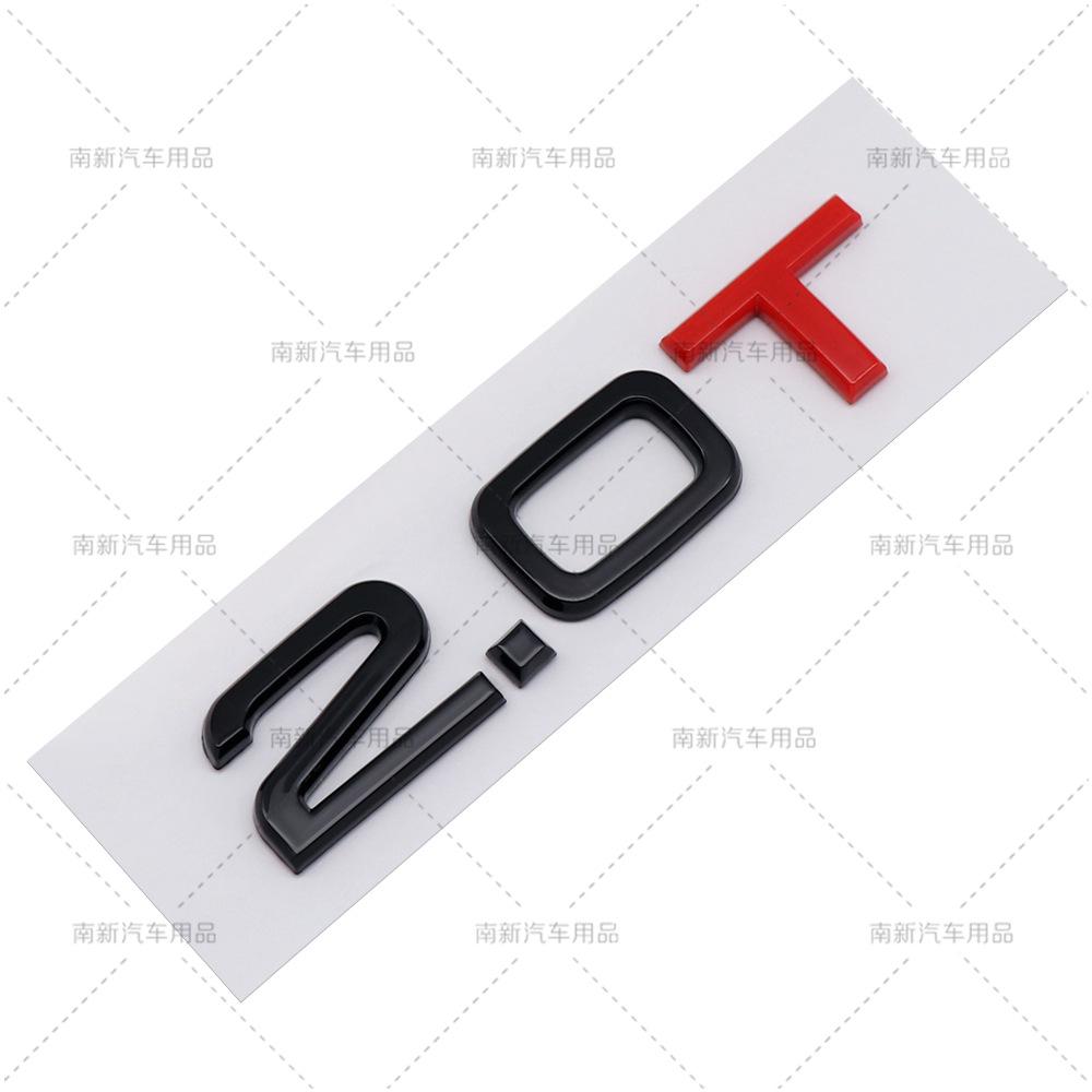 Suitable for B A3A4A5A6A7Q3Q5Q7 logo, displacement label, 2.0T, 1.8T, 3.0T logo car sticker emblem