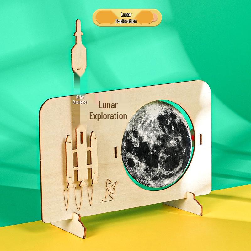 Handmade DIY Moon Exploration Model for STEAM Education – Science Experiment & Teaching Aid