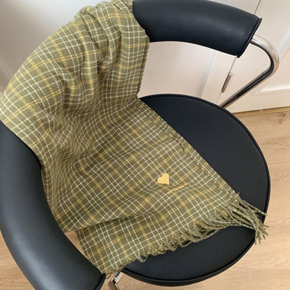 Autumn Lattice Thickened For Girls Grid Wraps Plaid Scarves Korean Style Shawls Knitted Shawls