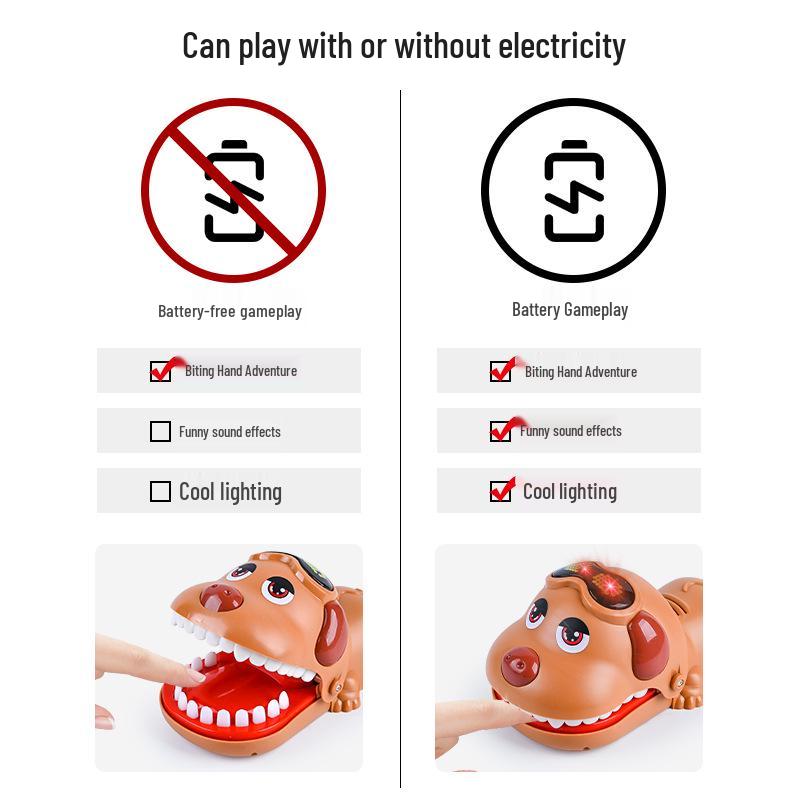 Crocodile and Dog Luminous Decompression Puzzle Gag Toy for Kids