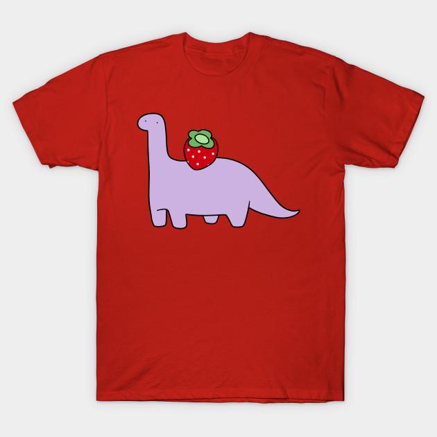 

Men Black Print T-shirt Strawberry Long Neck Dino No-Cut Transfer Paper Print Cotton Tshirt 4XL червоний