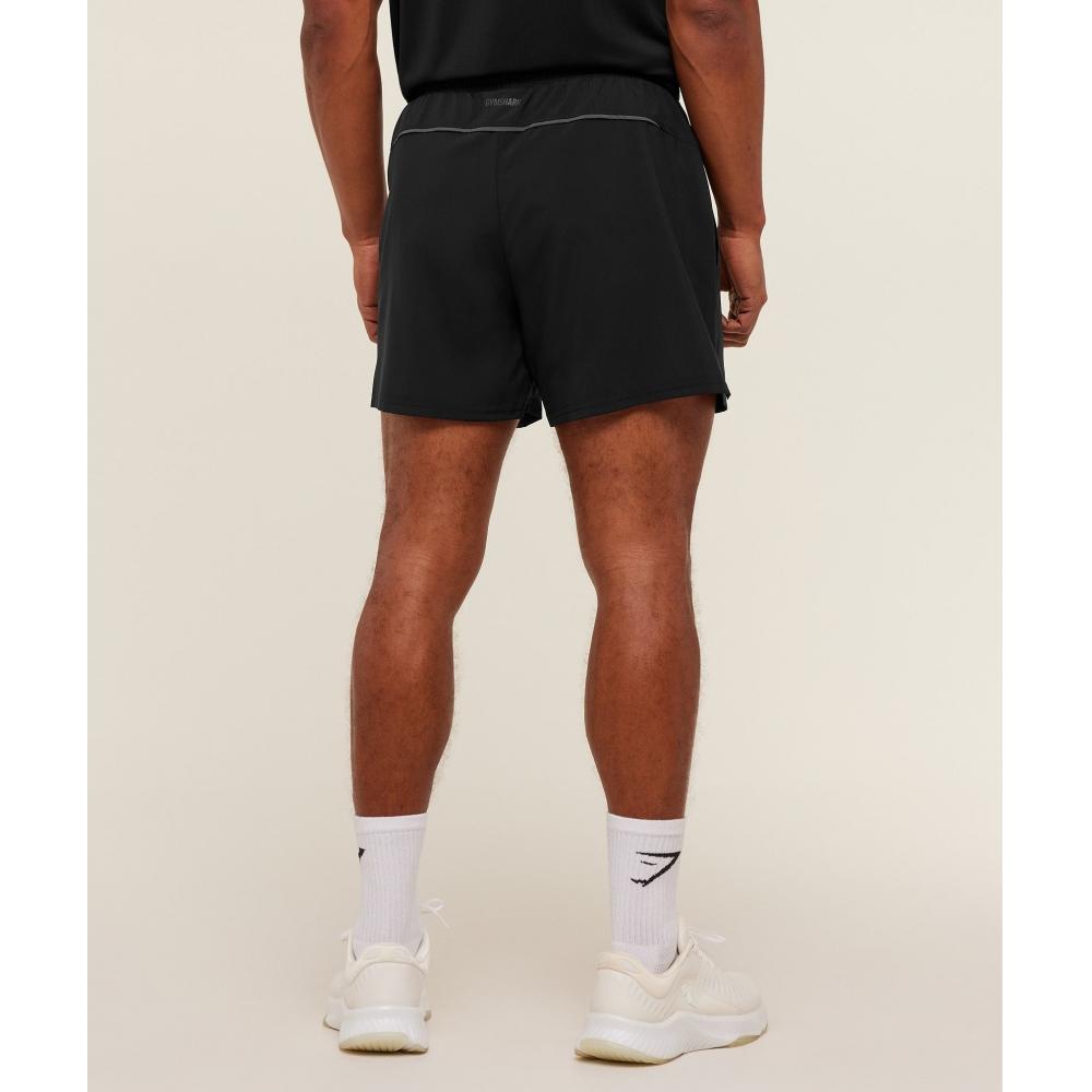 Gymshark Arrival Contrast Shorts Black Onyx Grey