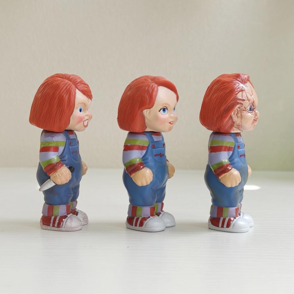 8CM 3ks/sada Hodní kluci Dětská hra Mini figurka Chucky PVC Roztomilé hračky Model panenka Brinquedos