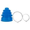 Universal Blue Car Silicone CV Constant Velocity Cover Outer CV Joint Stretchy Flexi CV Boot Gaiter Clamps Kits Aging Resistance
