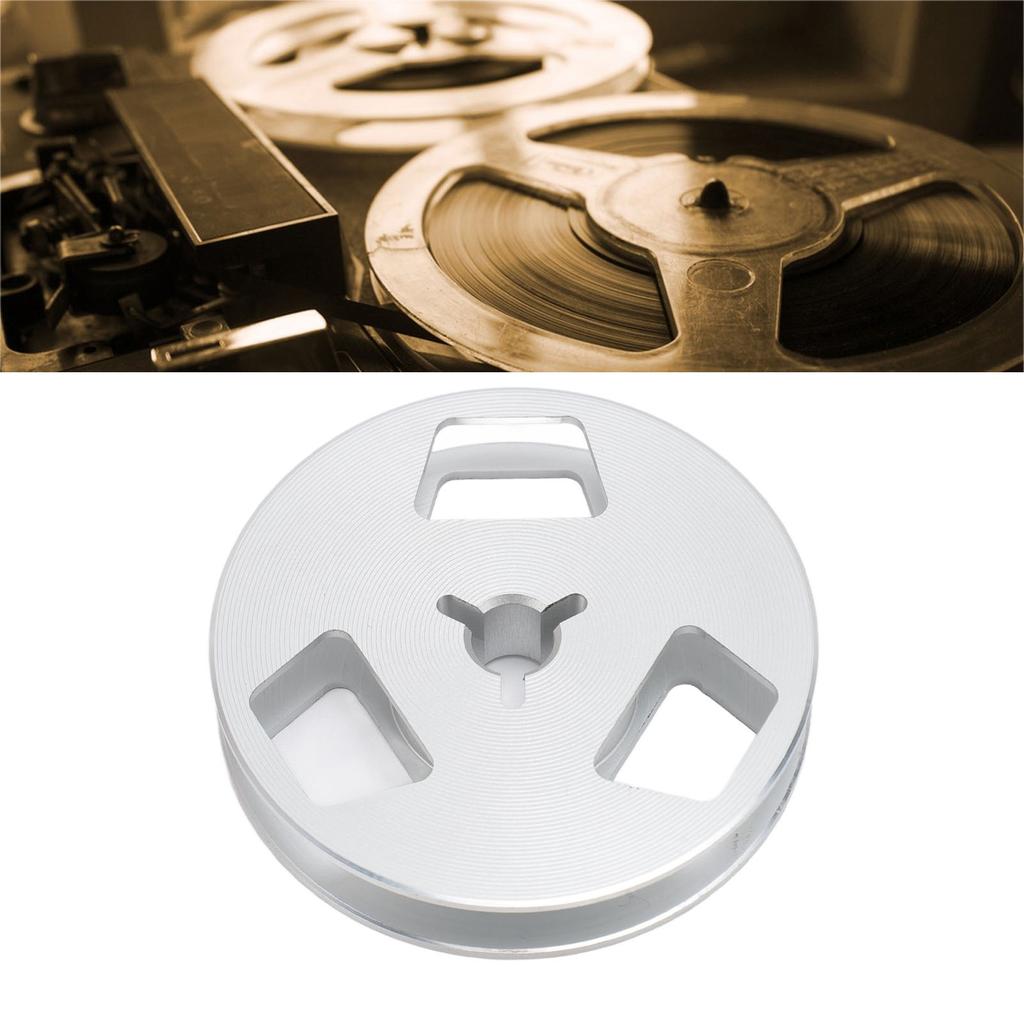 1/4 2.5 Inch Empty Tape Reel 3 Hole Sound Tape Takeup Reel for Recording Open Reel Takeup Reel NaMachine