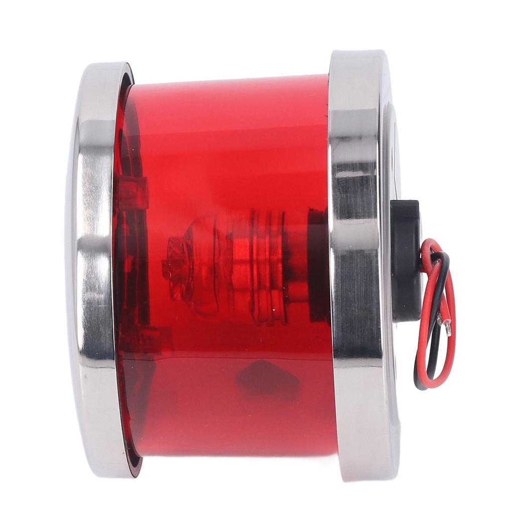 LED Boat Navigation Light 12 To 24V LED Stainless Steel Wear Resistant Waterproof Boat Navigation Light for Boat Red