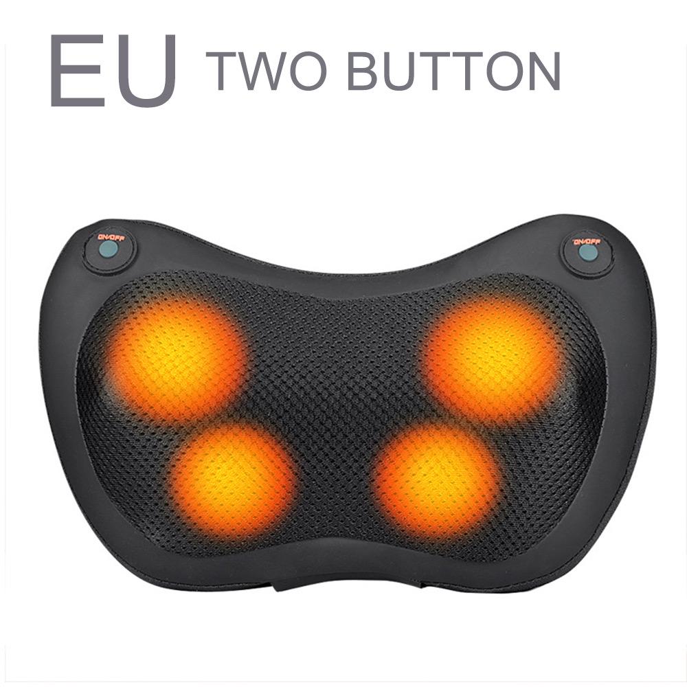 12/8/6/4 Heads Car Back Neck Massager Electric Massage Relaxation Pillow Cushion Home Waist Body