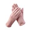 1 Pair Winter Padded Warm Gloves Solid Color Touch Screen Design Windproof Wear Resistant Riding Ski Gloves for Women